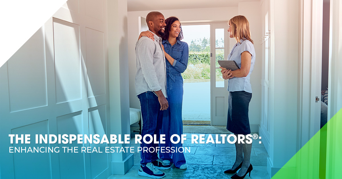 A REALTOR® showing a home to prospective buyers, highlighting the expertise and guidance provided by REALTORS® in Mississippi.