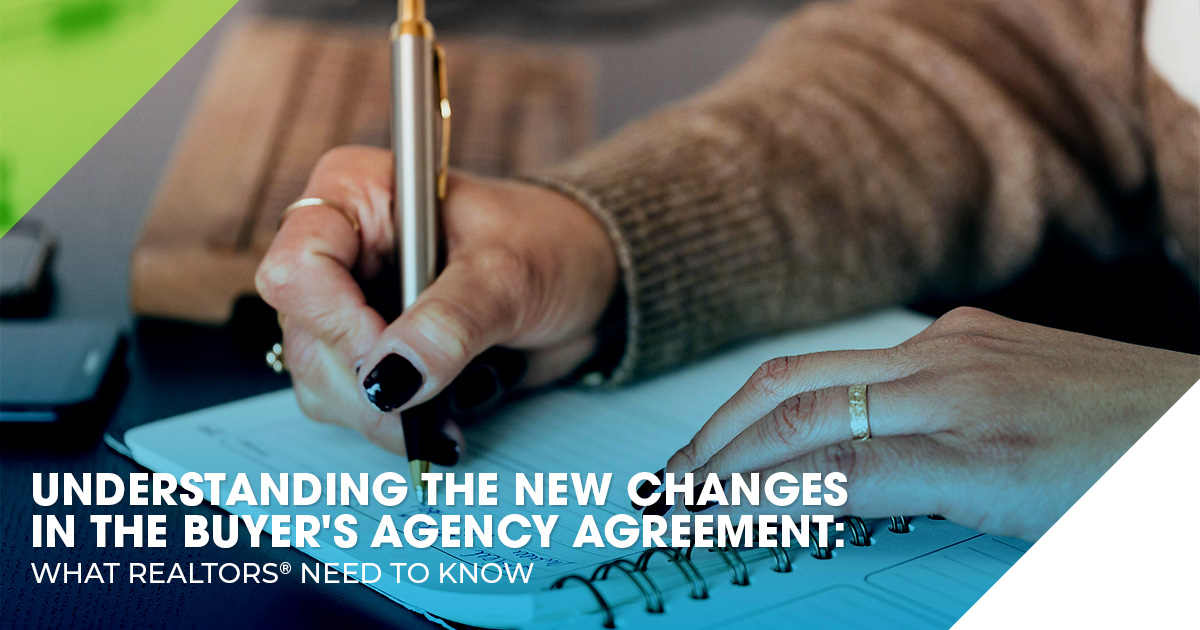 REALTOR® explaining the Buyer's Agency Agreement to a client